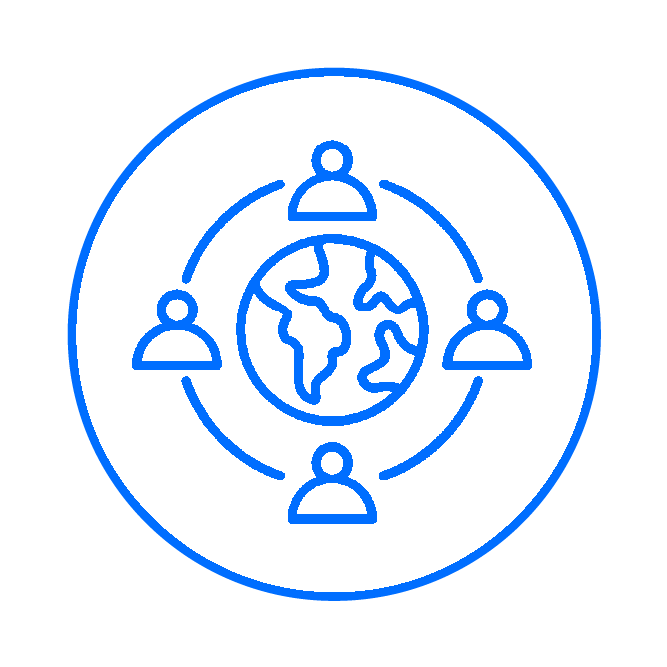 People around the globe icon